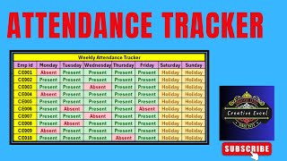 🔥How to Create Attendance Tracker in Excel🔥 [upl. by Kieryt326]