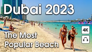 Dubai 🇦🇪 The Most Popular Beach The Beach  JBR  4K  Walking Tour [upl. by Cindi]