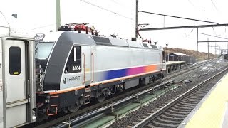 New Jersey Transit amp Amtrak HD Early Morning Secaucus Junction Action Thanksgiving Day 11272014 [upl. by Atnwahs]