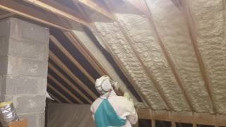 Attic Insulation Picture Framing Spray Foam Insulation [upl. by Blodget234]