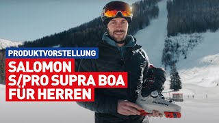 Salomon SPro Supra BOA M  neuer HerrenAlpinskischuh BOAVerschluss  Produktvorstellung [upl. by Calica]