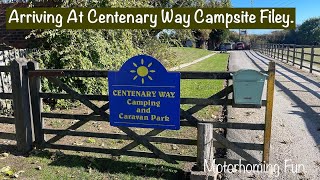 Centenary Way Campsite Filey  Arriving At Centenary Way Campsite [upl. by Frederick]