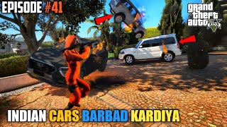 GTA 5  INDIAN CARS KO DESTROY KRDIYA CRIMINALS NE 😭 [upl. by Eisso]