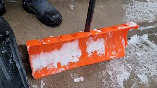 Snow Shovel Demo quotHome Depot vs Snow Casterquot [upl. by Ia]