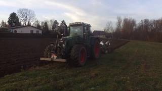 Pflügen  Fendt 716 Vario  Dämmerung [upl. by Nereil]