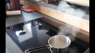 DIY downdraft kitchen range hood extractor with DIY carbon filter recirculation review test [upl. by Divadnhoj]