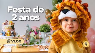 Festa de aniversário da Julia de 2 anos em casa  Vlog [upl. by Flight]