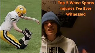 Top 5 Worst Sports Injuries I’ve Ever Witnessed [upl. by Idaline]