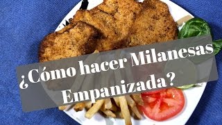 La mejor milanesa empanizada  ¿Cómo preparar una milanesa empanizada [upl. by Down411]