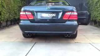 Mercedes Clk 320 W208  Custom AMG Exhaust [upl. by Mena]