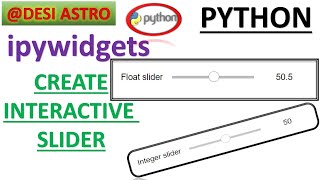 Interactive ipywidgets Widgets slider  For absolute Beginnerjupyternotebook matplotlib [upl. by Arahs]