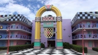 Disneys All Star Music Resort  Rock Section  Room Tour with MagicBand Entrance Walt Disney World [upl. by Quinta]