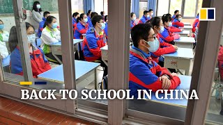 Schools across China reopen as officials say Covid19 is under control [upl. by Edra393]