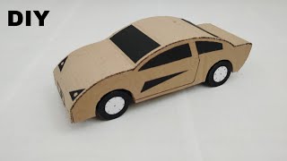 How to make cardboard car  small car making from cardboard  Diy cardboard car [upl. by Amar85]