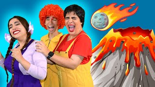 Volcano Eruption 🌋Lava Lava Song  High Five Kids Videos [upl. by Warrick]