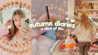 cozy autumn diaries 🍂 ep1 coffee cafes bristol amp blindboxes [upl. by Arataj]