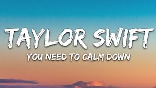 Taylor Swift  You Need To Calm Down Lyrics [upl. by Nollaf]