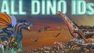 🔴 All ARK DINO IDs  How to Spawn ALL DinosCreatures  From A to Z  PCXBOXPS4  2018 [upl. by Eachelle]