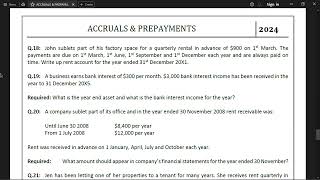 ACCRUALS amp PREPAYMENTS 04 [upl. by Hedvig]