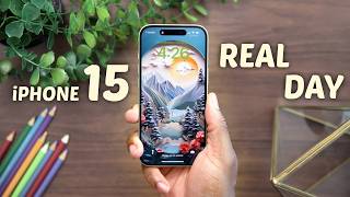 iPhone 15  REAL Day in the Life Review [upl. by Cappella]