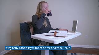 Carex Overbed Table and Hospital Bed Table Best Review [upl. by Tankoos885]