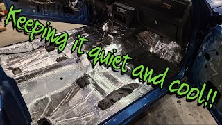 Installing Sound Deadening  G Body LS Swap [upl. by Anesusa]