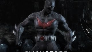 Injustice Gods Among Us  How to get the Batman Beyond Skin And Gameplay [upl. by Key]