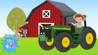 Kids Song  Tractor Time  Nursery Rhymes [upl. by Alyakim]