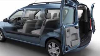 Dacia Logan MCV  Modularidad 3D [upl. by Nahtal]