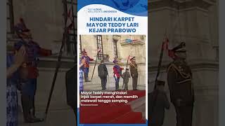 Disorot Kamera Mayor Teddy Hindari Karpet Merah saat Lari Kejar Prabowo di Istana Peru [upl. by Reivax]