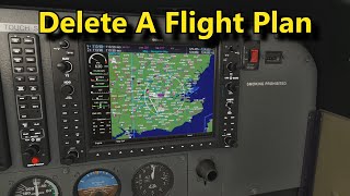 FS2020 Shorts How to Delete a Flight Plan With the G1000 [upl. by Melar]