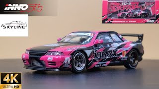 INNO MODEL 164 NISSAN SKYLINE GTR R32 1087X ROCKET BUNNY RACING quotECHO GAOquot [upl. by Hilarius]