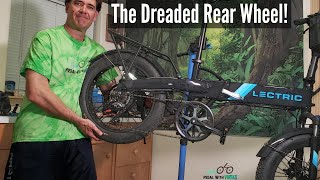 EBIKE REAR WHEEL REPLACEMENT  An Easy Tutorial To Replace Your Favoritebikes Rear Wheel [upl. by Kaczer]