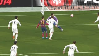 Real Madrid Vs Barcelona FC  Un Partido lleno de Goles en el Super Clasico  PES 2014 Gameplay [upl. by Alit450]