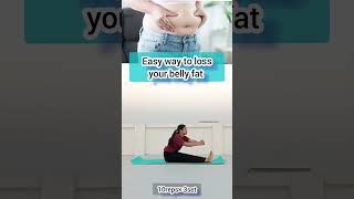 Weight loss  yoga asanas daily practice fitnessmotivation youtubeshortsyogapractice [upl. by Nylcaj]