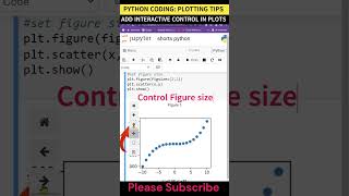 PYTHON ADD INTERACTIVE CONTROL IN JUPYTER NOTEBOOK ZOOM PLOT SIZE DOWNLOAD PLOT pythontricks [upl. by Eed]