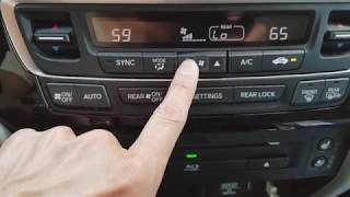 2018 Honda Pilot How To Climate Control amp DVD Entertainment System 3 27 2018 [upl. by Diamante]