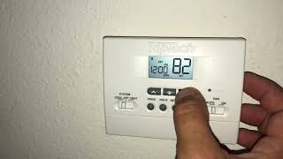 How to Reset an AC Thermostat [upl. by Maiga]