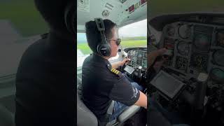 Piper Navajo PA31325 Panther conversion  Takeoff copilot perspective [upl. by Essyle296]