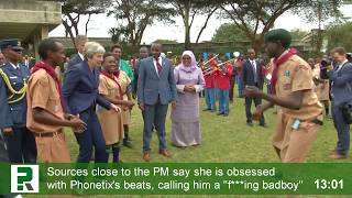 Theresa May dancing again to Drum and Bass in Kenya [upl. by Nyltiac33]