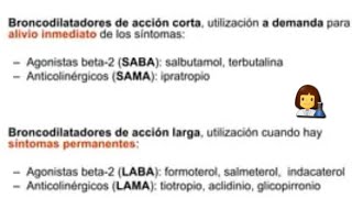 BRONCODILATADORES ADRENÉRGICOS BETA 2 DE ACCIÓN LARGA Y ANTICOLINÉRGICOS DE ACCIÓN CORTA Y LARGA [upl. by Nide]