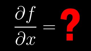 Partial Derivatives in 43 Seconds [upl. by Leoy]