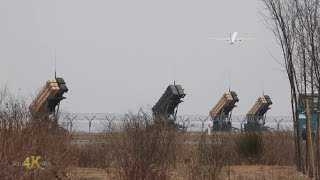 Poland Patriot surfacetoair MIM104 defense systems up at NATO base 3282022 [upl. by Gnof]