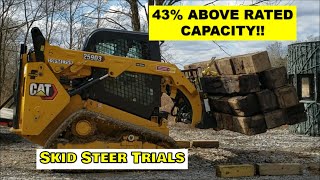 John Deere 333G vs CAT 299D3 XE HEAVY Lifting Demo [upl. by Willing]