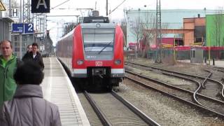 Bahnhof  Stacja FELDKIRCHEN bei München  13042013 [upl. by Yrreg]