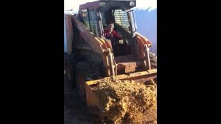 Blake filling the mixer wagon with Corn Silage [upl. by Romano]