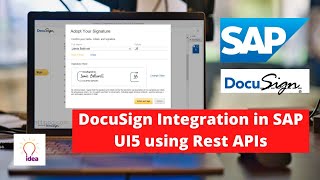 DocuSign Integration In SAP UI5 Using Rest API  SAP  DocuSign [upl. by Smaoht]