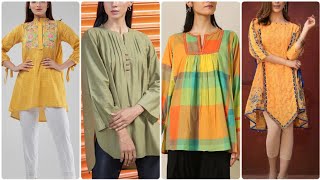 Latest Lawn Cotton KurtiKurta Designs Stylish Lawn Shirts Design For Girls 2023 [upl. by Roxi664]