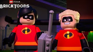 LEGO Pixar Bricktoons S01E03 The Incredibles Pizza Night  Disney  Review [upl. by Ennaisoj]