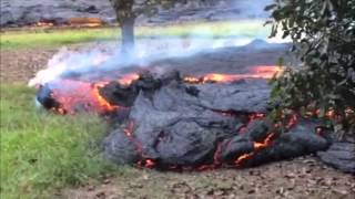 Pahoa lava flow 102814 [upl. by Omero]